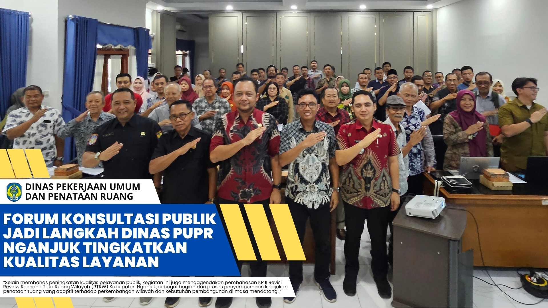 Forum Konsultasi Publik Jadi Langkah Dinas PUPR Nganjuk Tingkatkan Kualitas Layanan